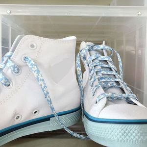 Cordones de poliéster personalizados para botas, cordones impresos con diseño floral, cordones al por mayor - Product Image 3