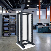 Rack de serveur ouvert 19 pouces 20U-47U, 4 poteaux, cadre ouvert 600*600mm, produit d'occasion