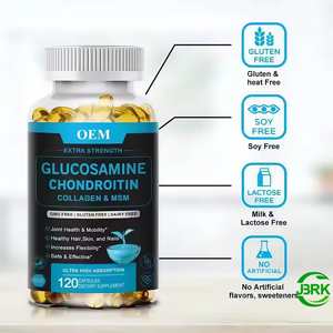 OEM ODM Vegan Glucosamine Chondroïtine MSM Softgel Capsules <span class=keywords><strong>Curcuma</strong></span> Vitamine Supplément pour Soutenir la Flexibilité des Articulations - Product Image 2