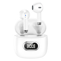 Écouteurs antibruit HE050 TWS LED Indicateur d'alimentation ENC Mic BassBoost ANC Casque Écran d'alimentation intelligent