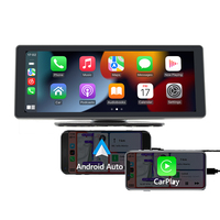 Monitor Mobil 10.26 Inci Wireless CarPlay Android 4K DVR, Radio Mobil, Mendukung Kamera Mundur Mobil/Truk, Pemutar Multimedia Portabel