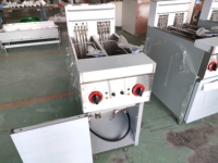 Friteuse électrique commerciale à 2 bacs et 2 paniers, autonome, équipement de cuisine pour restaurant, machine à frire poulet et frites