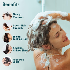 Champú Capilar con Colágeno Orgánico OEM, Tratamiento para el Crecimiento del Cabello, Reparación Profunda del Daño, Control de la Caída del Cabello, Control de Grasa del Cuero Cabelludo, Anti-Frizz, Hidratante - Product Image 4