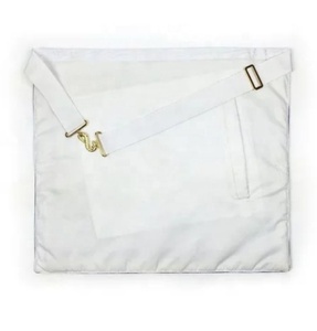 Maçonnique Regalia Royal Arch Tablier Personnalisable Taille 3D Brodé Conception Logo Perles Aimant Grand Lodge Chapitre Tablier Maçonnique - Product Image 6