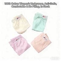 Nouvelles culottes hipster pour femmes en coton 100% résistantes aux allergènes électrostatiques, taille mi-haute, avec logo, pour le quotidien