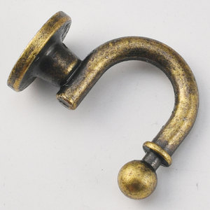 <b>Wall</b> <b>Hook</b> Single Hole Antique Bronze Cast Iron Round Shape For Clothes Behind Doors On <b>Walls</b> - Product Image 2