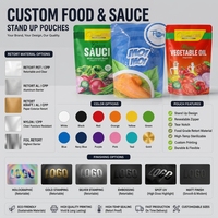Kantong Kemasan Plastik PE Food Grade Anti Lembab dengan Cetak Kustom, Resleting, dan Jendela Transparan untuk Bunga Kering