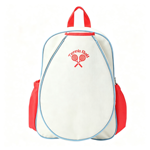 Sac à dos pour balles de tennis, blanc, rouge, bleu, fermeture éclair, résistant à l'eau, sac de sport, capacité 30-40L - Product Image 1