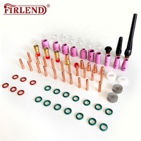 Firlend 71 pièces soudage Tig Argon torche de soudage à l'arc accessoires buse en céramique gaz lentille pince torche de soudage ensemble WP17 WP18 WP26
