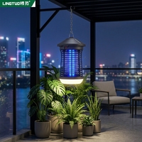 Lampe anti-moustiques électrique UV à brancher avec lumière LED pour cuisine, jardin, terrasse