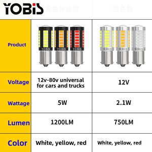 <strong>YUBIS</strong> Car LED Light 1156 1157 5730 5630 Brake Light 33SMD Turn Signal Light Motorcycle Light S25-5630-33 2.76W - Product Image 2