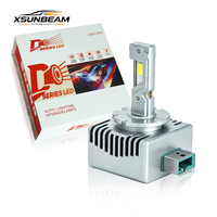 Ampoule LED D3S Premium Série D avec ventilateur de refroidissement silencieux 4500LM 6500K Accessoires de voiture Phares LED
