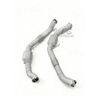 Tubo de Escape Delantero de Acero Inoxidable Sin Fallos de Motor para Porsche Panamera 976 2.9T 2024+ Tubo de Escape de Alto Rendimiento para Carreras Mejora de Potencia