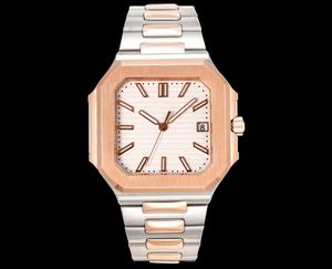 Reloj mecánico clásico de estilo casual para hombre, minimalista, con diseño cuadrado, función resistente al agua y apariencia elegante. - Product Image 1