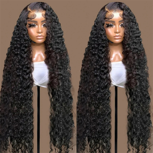 200% Vorgezupfte Loose Deep <span class=keywords><strong>Wave</strong></span> Glueless Perücke aus Echthaar, Sofort Tragbar, Lockige Perücken 7x5 Vorgeschnittene Spitze Water <span class=keywords><strong>Wave</strong></span> Echthaar-Perücken - Product Image 2