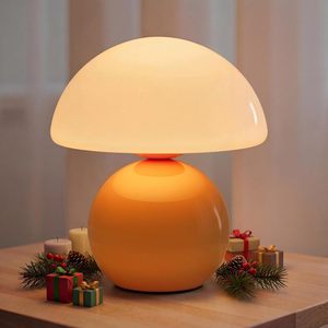 High-End Cream Ins Vintage Bedside Lamp for Bedroom Modern Style Mushroom Table Ceramic Decorative <b>Night</b> <b>Light</b> for Study Room - Product Image 1