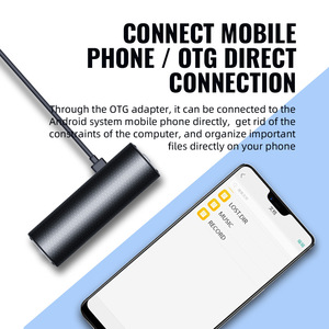 เครื่องบันทึกเสียงพกพาขนาดเล็ก Q76 ตัวเครื่องโลหะ ความจุ 4GB 8GB 16GB 32GB - Product Image 2