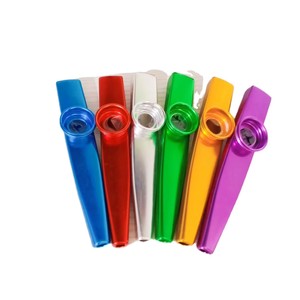 Outils musicaux Orff, pipe soufflée, <span class=keywords><strong>kazoo</strong></span> métallique coloré, <span class=keywords><strong>instrument</strong></span> de musique - Product Image 1