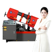 Scie à ruban horizontale automatique CNC pour la découpe des métaux avec composants centraux à engrenages de tension mécanique, moteur 2,0 kW, garantie 1 an