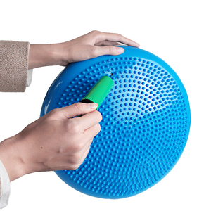 Disque <span class=keywords><strong>d</strong></span>'<span class=keywords><strong>équilibre</strong></span> gonflable en caoutchouc, <span class=keywords><strong>coussin</strong></span> de stabilité à picots de massage pour Yoga, Pilates, entraînement du tronc, fitness, exercices à domicile et en salle de sport - Product Image 1