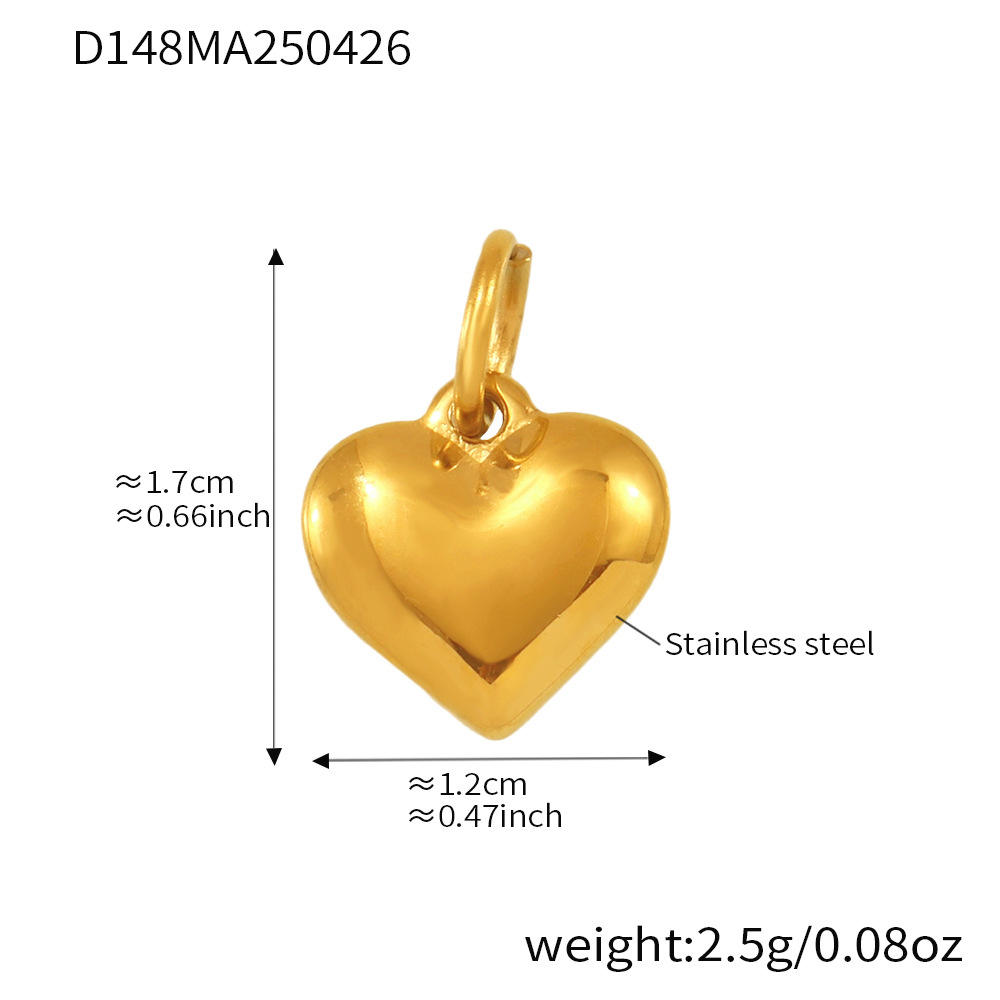 จี้หัวใจ D148-golden 2ชิ้น