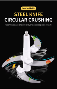 Robot culinaire multifonction 2026, hachoir, broyeur à viande électrique, lame en acier inoxydable, portable, capacité de 5 L - Product Image 2