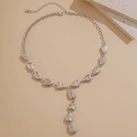 Nouveau collier ras de cou en perles de goutte d'eau CCB de style bohème été 2024