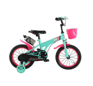 Vélo pour filles <span class=keywords><strong>WEIZE</strong></span> de 3 à 5 ans, 14 pouces, avec roues d'apprentissage, panier, siège pour poupée, suspension rigide, frein à rétropédalage, bleu - Product Image 6