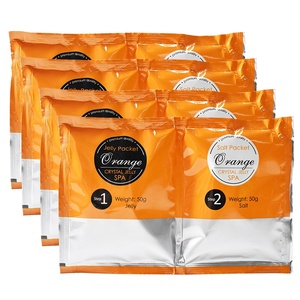 Sel de bain pour les pieds en poudre de gelée de cristal d'orange fait <span class=keywords><strong>maison</strong></span> OEM, adoucit et blanchit les pieds, sel de bain pour les pieds en gelée DIY, pédicure - Product Image 6