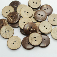 Boutons en coquille de noix de coco à 2 et 4 trous, spécifications de qualité, ensemble de couture pour vêtements et édredons, boutons cousus à la main, bricolage