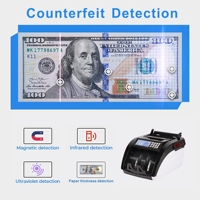 AL-6100 Populaire USD Billets Bill Devise Comptage Machine Comptoir Caisse avec UV MG Détection
