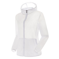 A615 Zomer Outdoor Unisex Snel Droogende Ademend Zonnebeschermende 100% Nylon Windjack met Rits en Bedrukt Logo