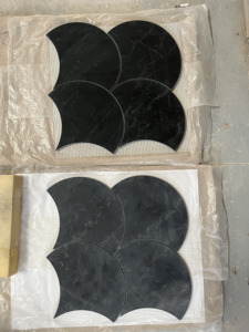 Mosaico de Mármol Natural Crema <span class=keywords><strong>Bello</strong></span>, Mosaico de Piedra Caliza Blanca para Baño, Cocina, Paredes y Pisos - Product Image 2