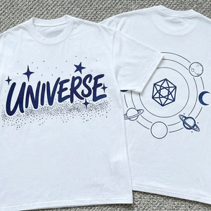 Camiseta de <span class=keywords><strong>Hombre</strong></span> con Cuello Redondo y Estampado Tie Dye, Diseño de Galaxia Celestial, Manga Corta, Informal, de Algodón - Product Image 2