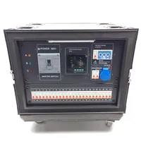 Boîtier de distribution triphasé 24 voies pour scène, AC 380V 16A, étanche, avec grand écran, pour éclairage et alimentation audio