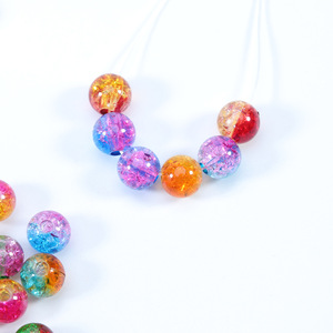 Cuentas acrílicas de Lucite de colores agrietados de explosión para materiales hechos a mano DIY, pulseras, cadenas para teléfonos móviles, bolsos, colgantes, accesorios - Product Image 2