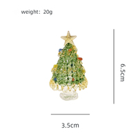 Ornements de Noël en verre coloré de Murano faits à la main, 6,5 cm, brossés, adaptés pour Noël, Halloween, Trembles