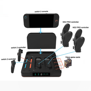 แท่นชาร์จไฟ RGB แบบมัลติฟังก์ชั่น NS2-525แท่นชาร์จแบบเร็วสำหรับ <span class=keywords><strong>Nintendo</strong></span> <span class=keywords><strong>Switch</strong></span> 2คอนโซลเกม <span class=keywords><strong>Pro</strong></span> คอนโทรลเลอร์ <span class=keywords><strong>Joy</strong></span> Con - Product Image 3
