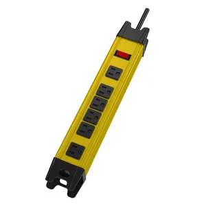 PDU6 Way us標準、オフ/オンスイッチ過負荷保護付きUSタイプ配電ユニット15AラックマウントPDU