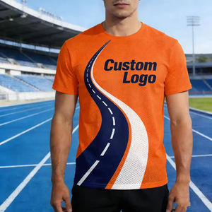 Camiseta de Running de Alta Calidad para Maratón, Personalizada, 100% Poliéster, Sublimación con Tu Propio Diseño, Cuello Redondo, Secado Rápido - Product Image 3