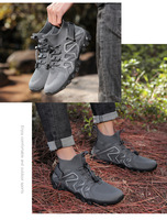 Zapatos de senderismo al aire libre para hombres y mujeres, zapatos antideslizantes para escalar arroyos, zapatos anfibios para cruzar el agua, zapatos de senderismo resistentes a cortes