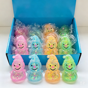 ตุ๊กตาหิมะมอลโทสคริสต์มาส ของเล่นบีบสนุกนุ่มนิ่ม ประดับเลื่อม บีบแล้วคืนตัวช้า บรรเทาความเครียด ของเล่นสำหรับทุกเพศ บรรจุกล่องโชว์ เหมาะสำหรับผู้ที่มีกล้ามเนื้ออ่อนแอ ของขวัญคริสต์มาส - Product Image 1