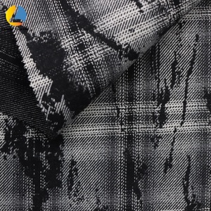 <span class=keywords><strong>Tissu</strong></span> à carreaux teint <span class=keywords><strong>en</strong></span> fil 435 g/m² <span class=keywords><strong>en</strong></span> polyester et coton, motif vintage éclaboussures d'encre, pour chemises, vestes et accessoires automne-printemps - Product Image 5
