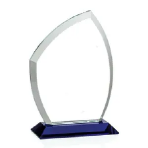 Prêmio de madeira de cristal de vidro acrílico escudos troféu