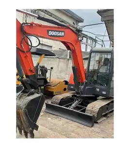 מיני מחפר קטן Doosan DH55 מחפר זחל משומש יד שניה יפן מנוע מחפר חופר משומש