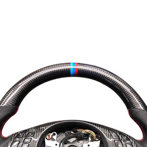 <span class=keywords><strong>พวงมาลัย</strong></span>หนังคาร์บอนไฟเบอร์แบบเจาะรูเหมาะสำหรับ BMW 3ซีรีส์5 E61 E46 M3 M6 E62 E63การอัปเกรดภายใน - Product Image 5