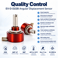 Sensor Perpindahan Sudut EV-D-D22B 340 0.5% IP65 Output Tegangan Analog Pemasangan Bushing Sakae FCP22 Vishay 534 Bourns