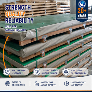 แผ่นสแตนเลส ASTM Standard 304 430 ผิวซาติน หนา 3.0 มม. x 1500 มม. 4'x8' สำหรับการผลิตหม้อไอน้ำ - Product Image 1