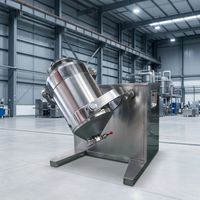 Mélangeur Tambour Rotatif Multifonctionnel 3D SUS304 220V 3kW Capacité 200L pour Poudres Sèches Alimentaires et Chimiques Logo Personnalisé