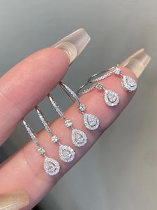 Boucles d'oreilles créoles Xinfly en or 18 carats avec diamants naturels certifiés pour femme, bijoux de luxe pour mariage, cadeau, MOQ 2 pièces avec rapport - Product Image 2